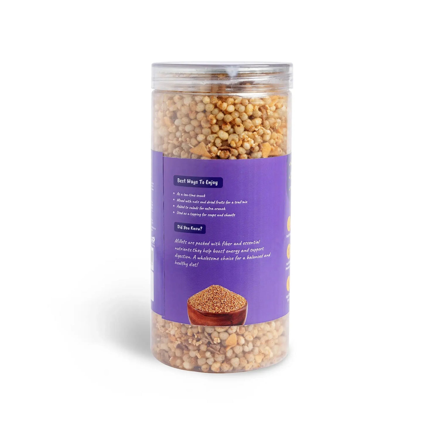 Roasted Millet Mix Namkeen – Crunchy, Healthy & Wholesome Snack -Pack of 2.