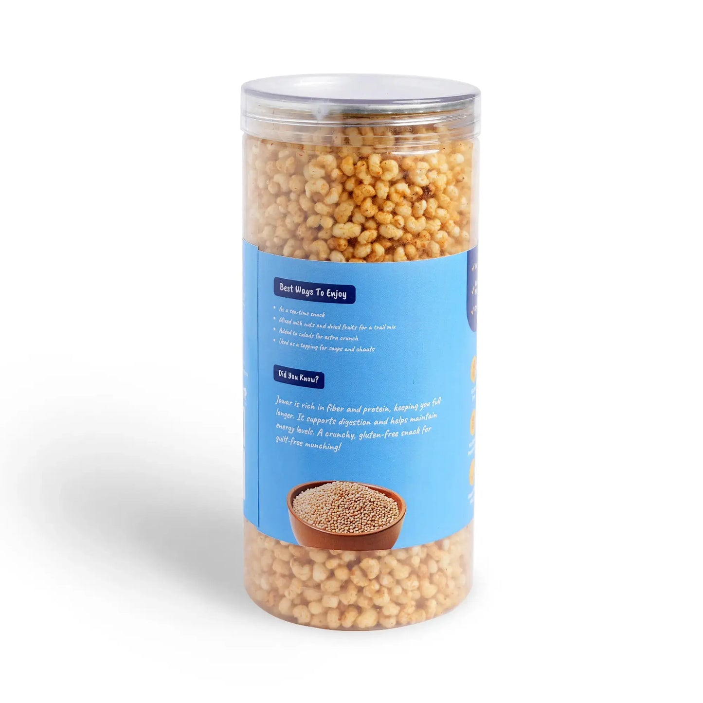 Roasted Jowar Puff Namkeen β Pack of 2 | Crunchy, Gluten-Free & Healthy Snack.
