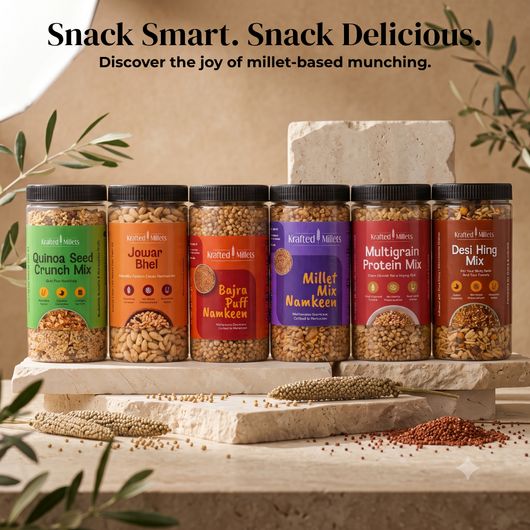 Healthy Millet Namkeen & Snacks Combo – 6 Packs