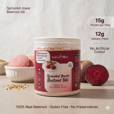 Sprouted Jowar Beetroot Idli Mix