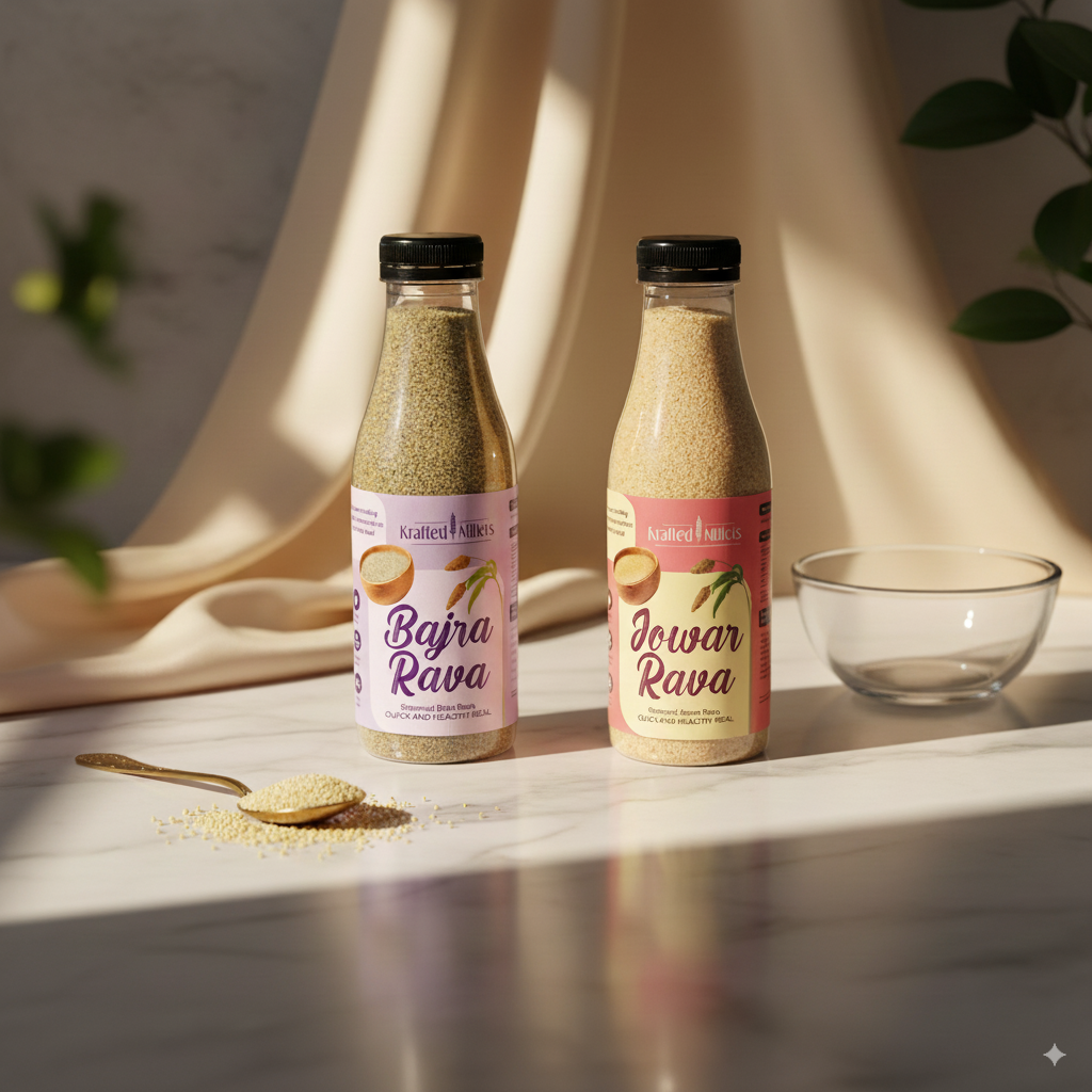 Ragi Rava and Bajra Rava