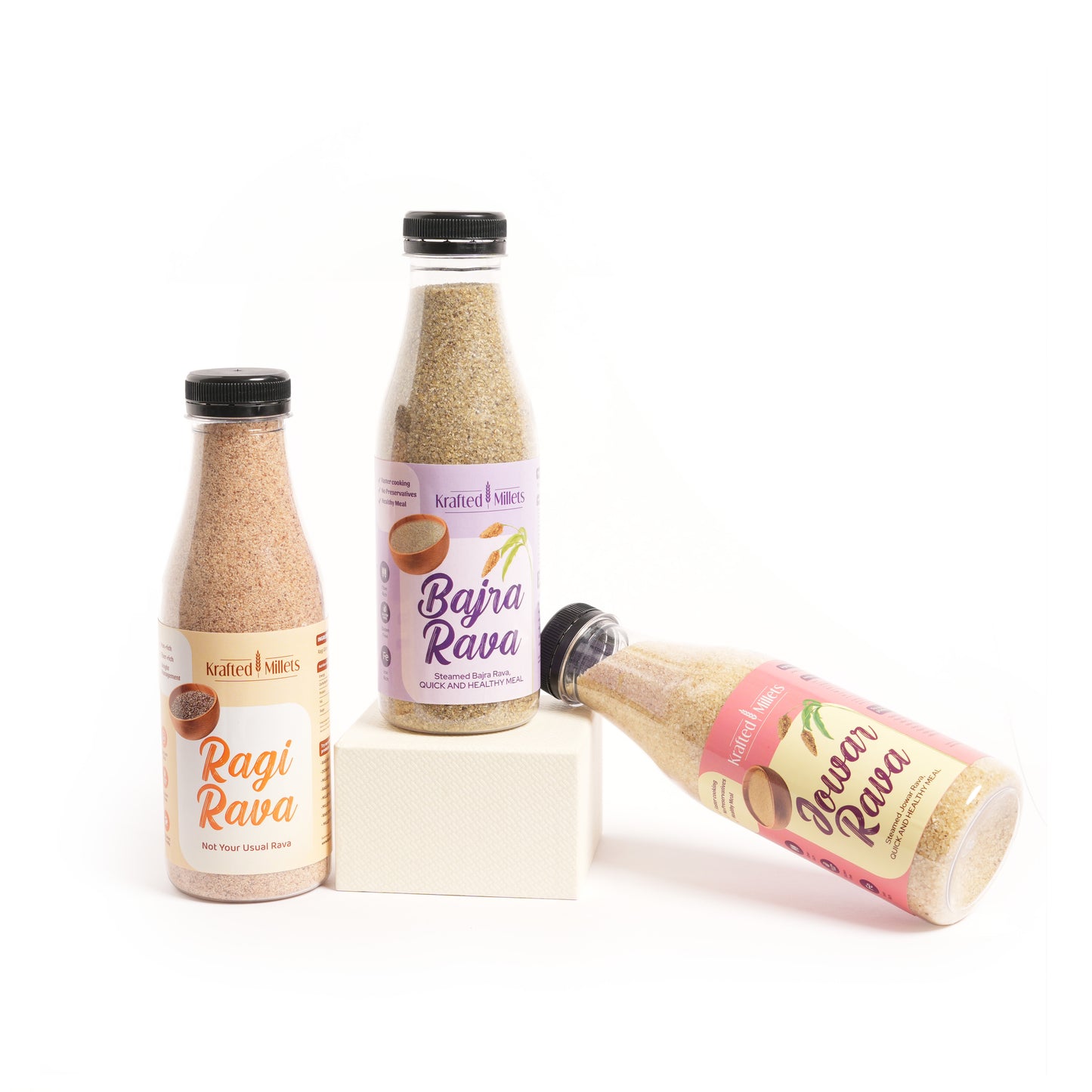 Jowar Rava, Bajra Rava and Ragi Rava