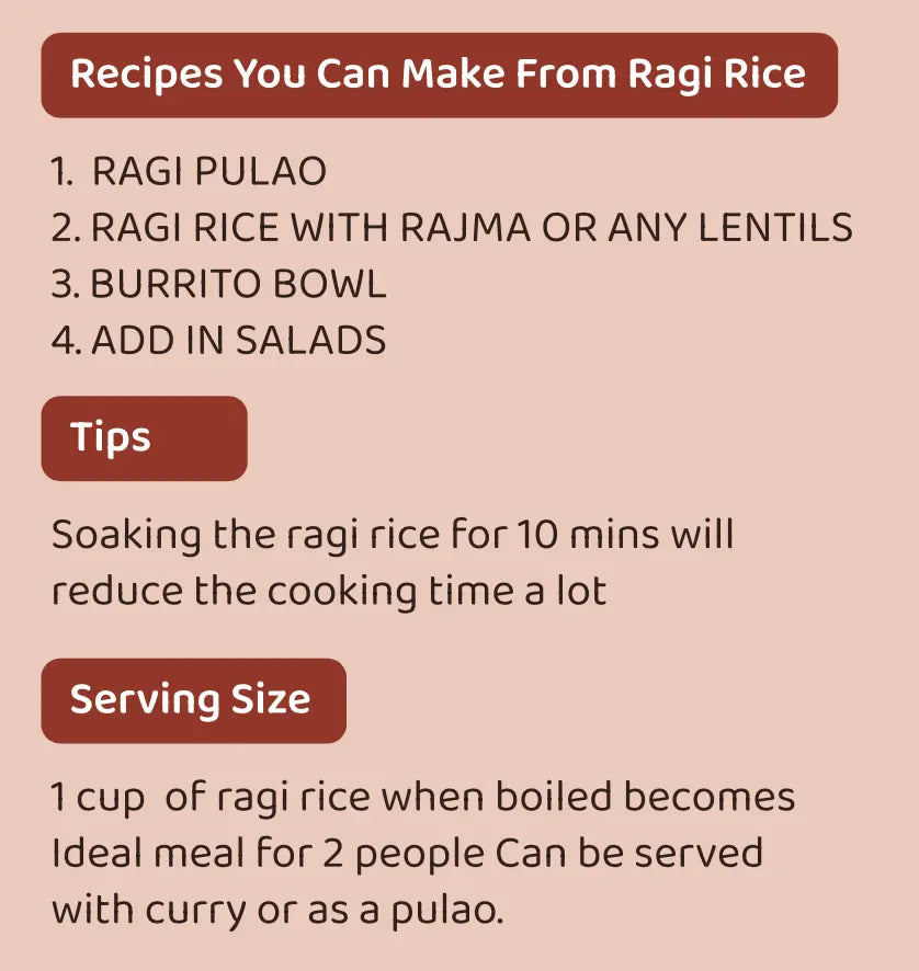 Ragi Rice.
