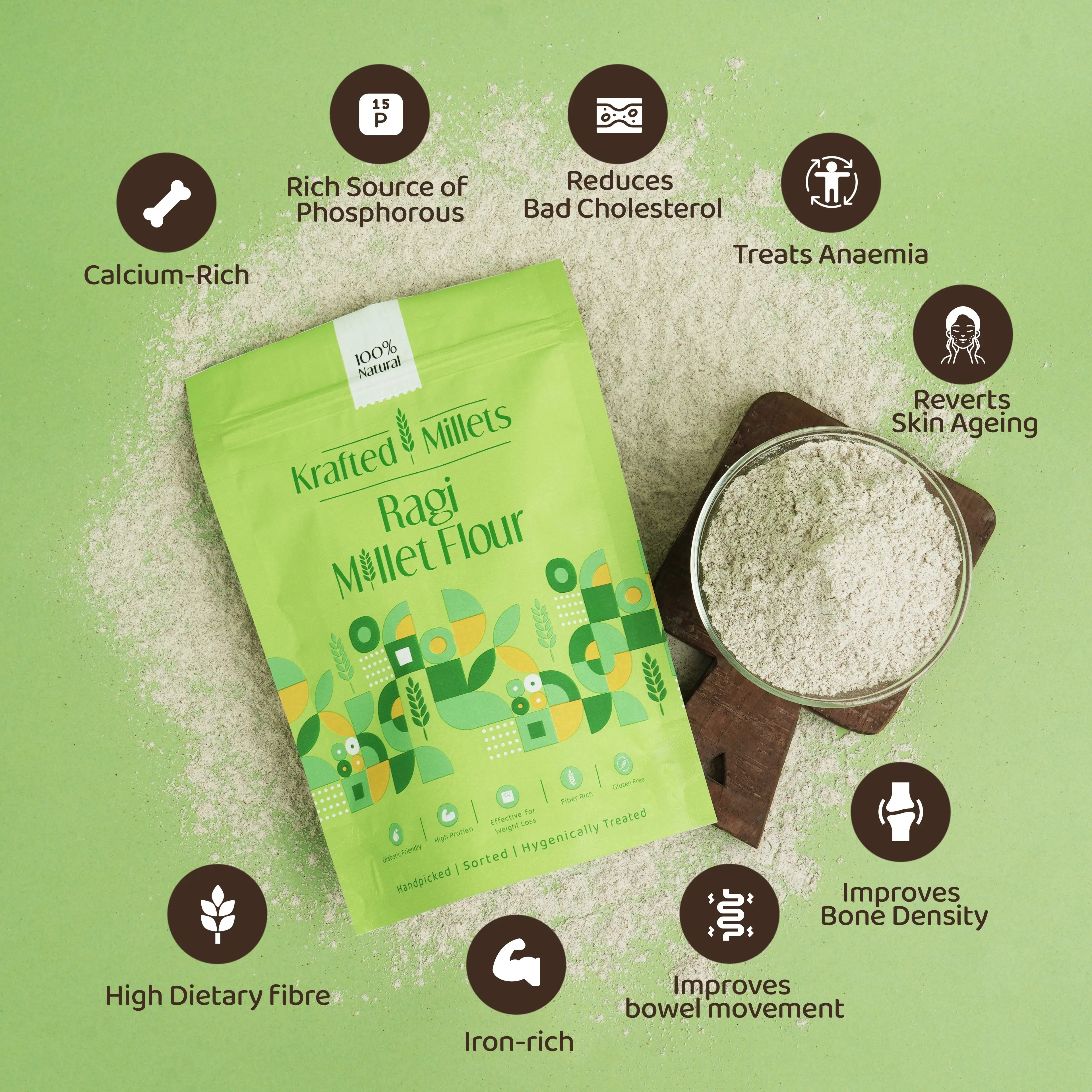 Ragi Millet Flour.