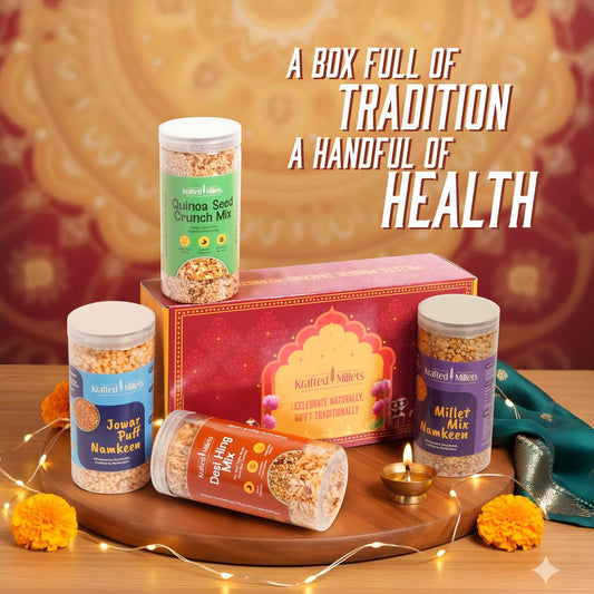 Krafted Festive Healthy Gift Box – Roasted & Guilt-Free Snack Hamper for Every Celebration