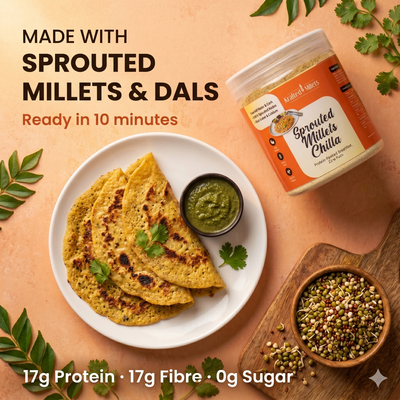 Sprouted Millets Chilla — Protein-Packed Breakfast