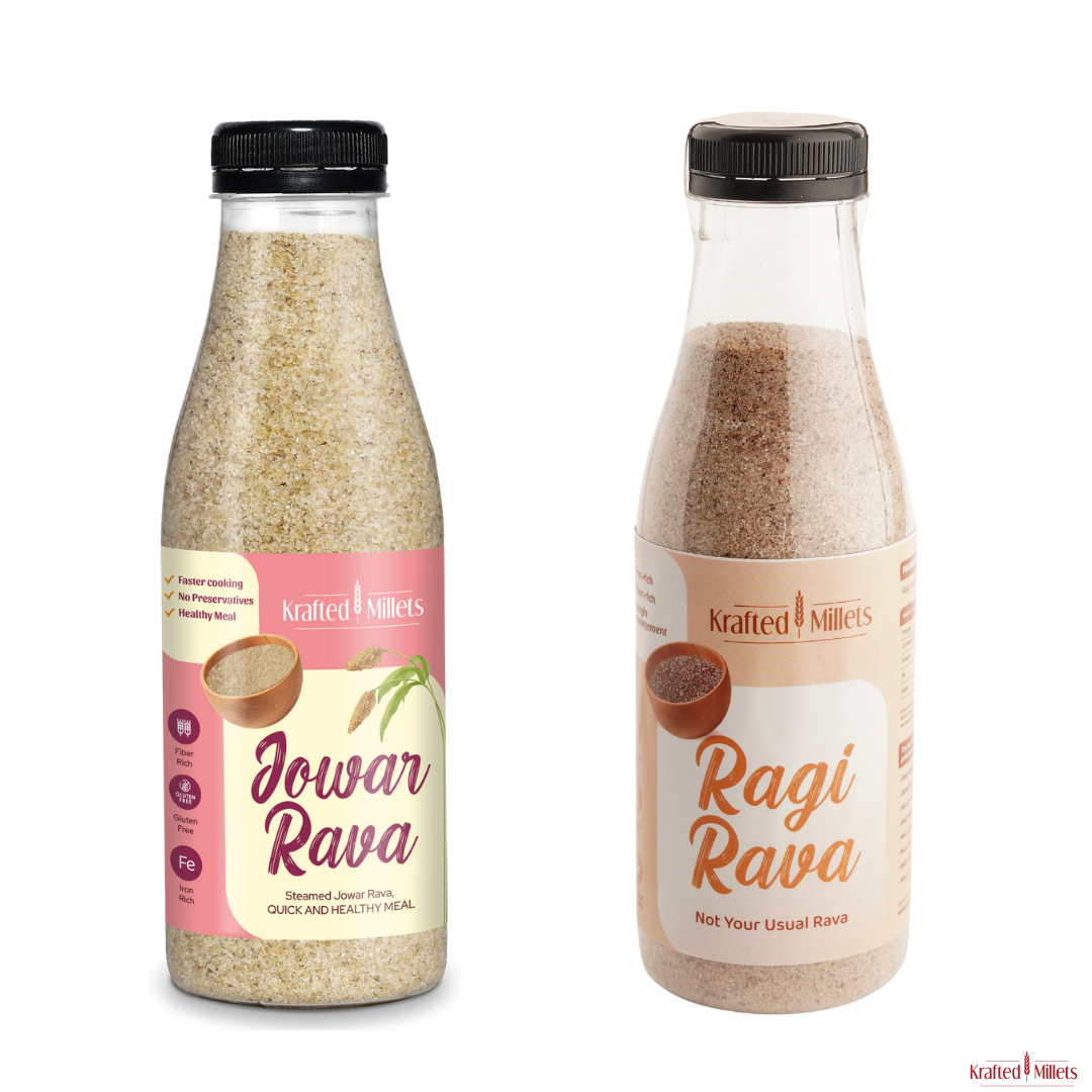 Jowar Rava and Ragi Rava