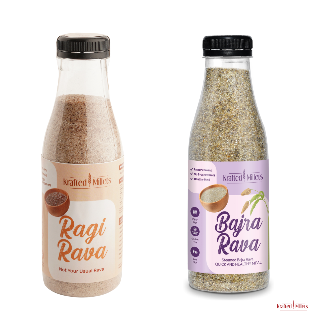 Ragi Rava and Bajra Rava