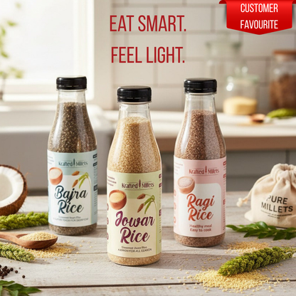 Jowar Rice, Bajra Rice and Ragi Rice