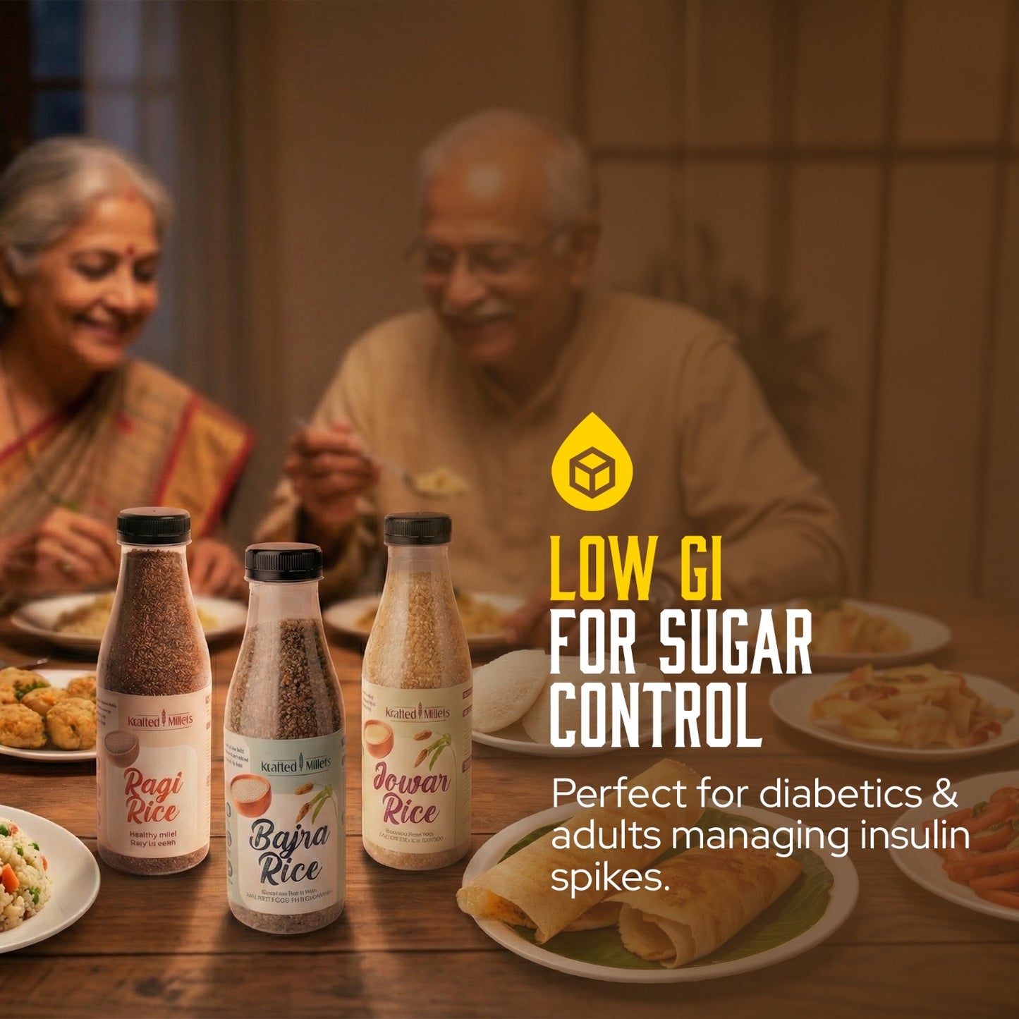 Jowar Rice, Bajra Rice and Ragi Rice