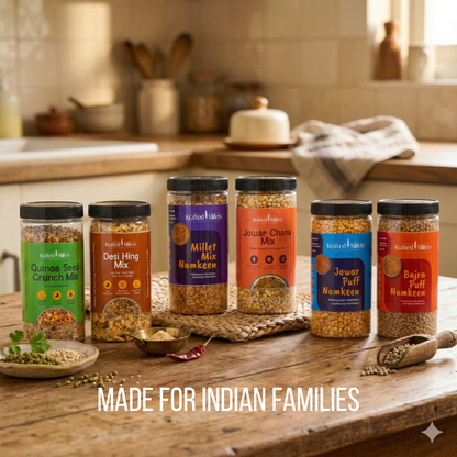Krafted Millets Healthy Namkeen & Crunch Mix Range