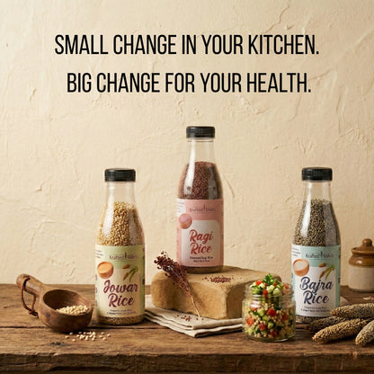 Jowar Rice, Bajra Rice and Ragi Rice