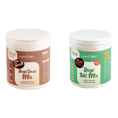 Ragi Idli Mix and Ragi Dosa Mix