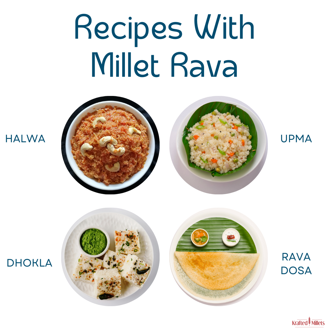 Ragi Rava and Bajra Rava