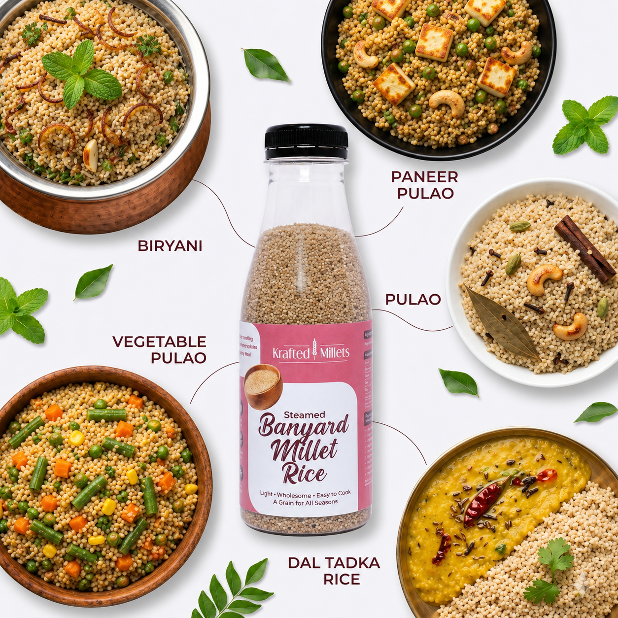 Steamed Barnyard Millet Rice