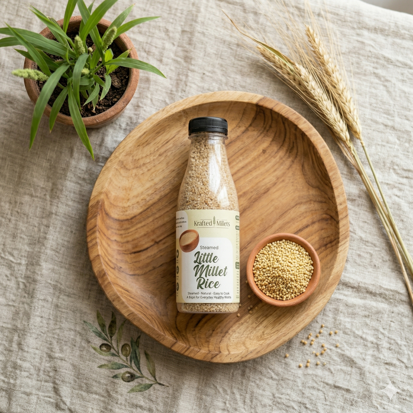 Steamed Little Millet Rice