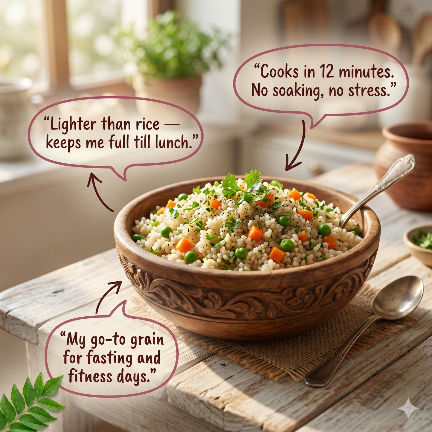 Steamed Barnyard Millet Rice