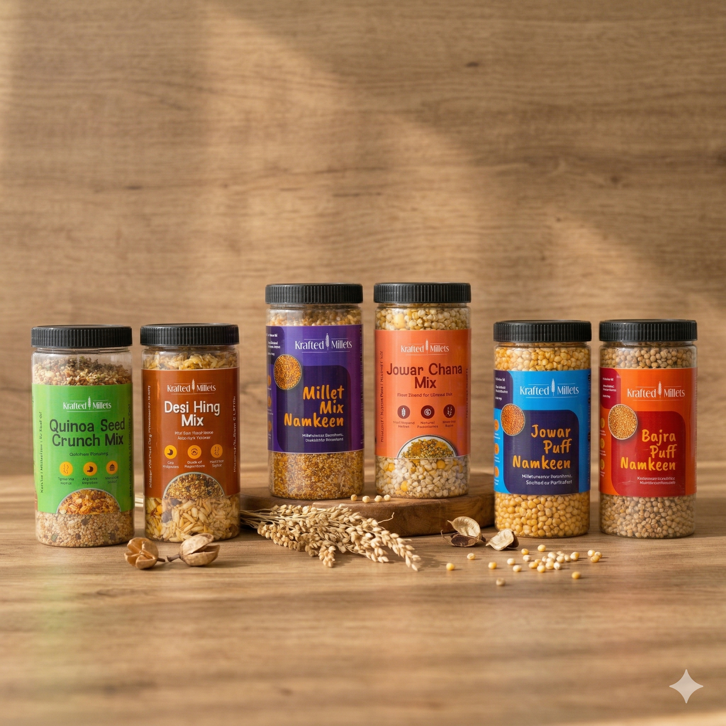 Healthy Millet Namkeen & Snacks Combo – 6 Packs
