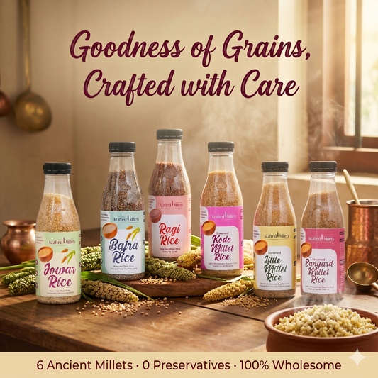 Millet Rice Combo (Pack of 6) | Jowar, Bajra, Ragi, Kodo, Little & Banyard