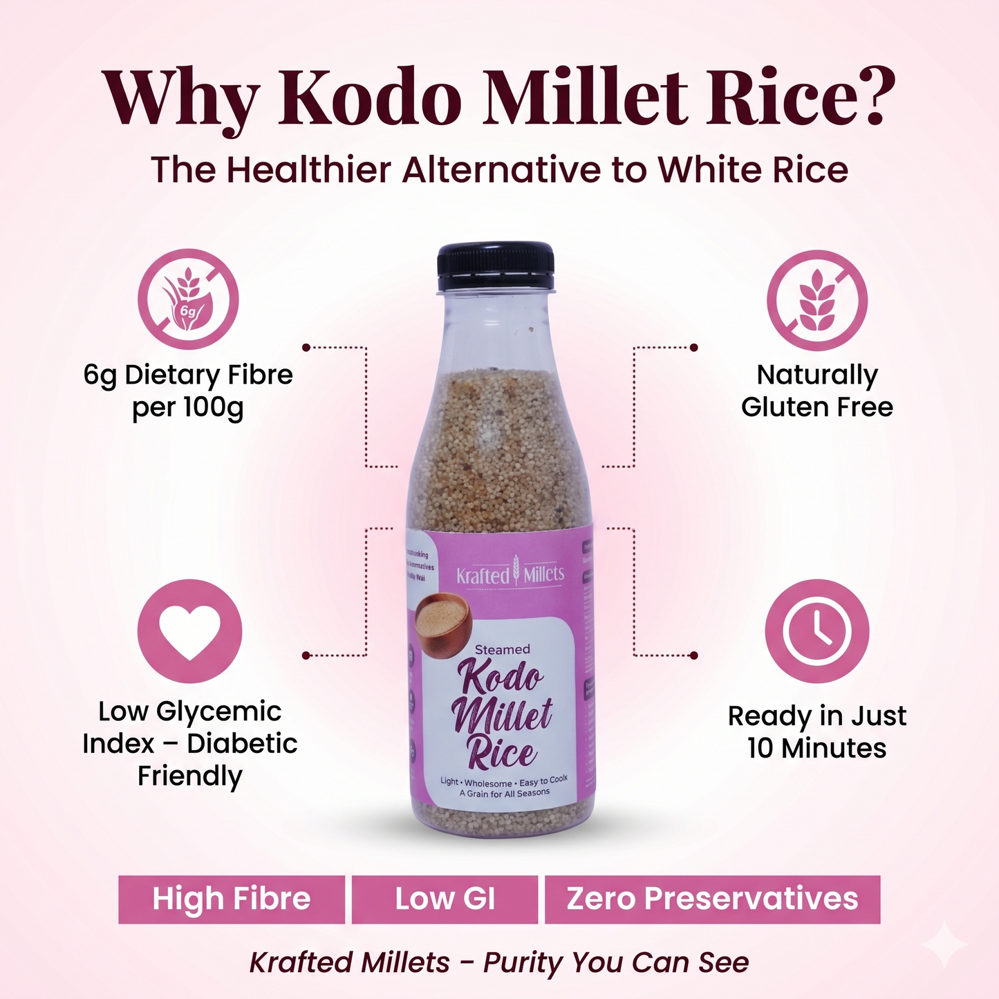 Steamed Kodo Millet Rice