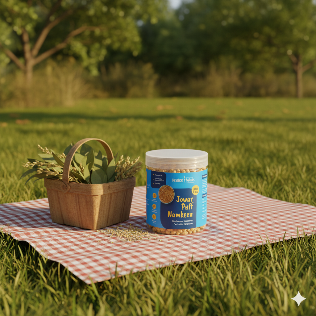 Roasted Jowar Puff Namkeen - Mini Pack
