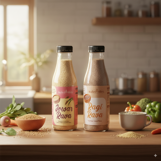 Jowar Rava and Ragi Rava