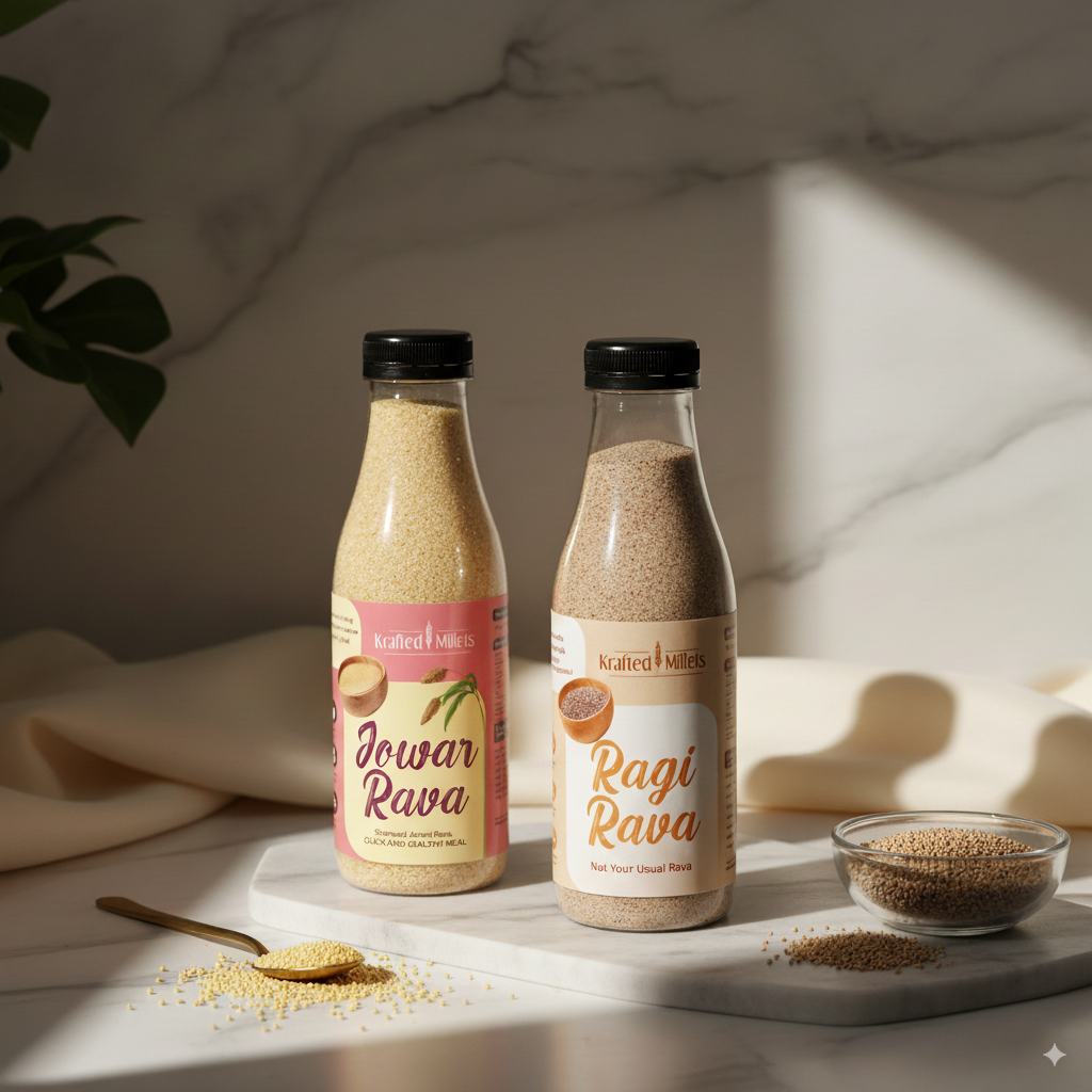 Jowar Rava and Ragi Rava