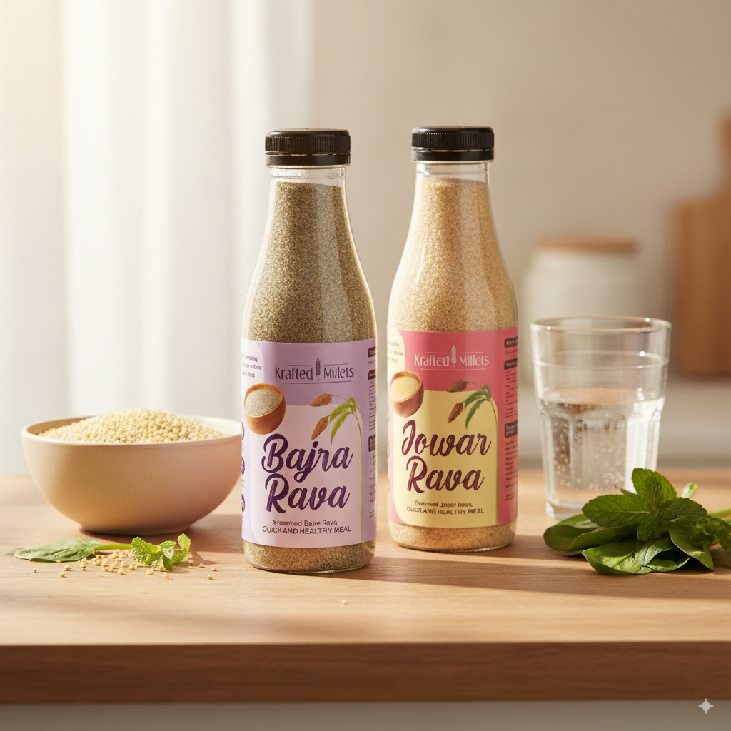 Ragi Rava and Bajra Rava