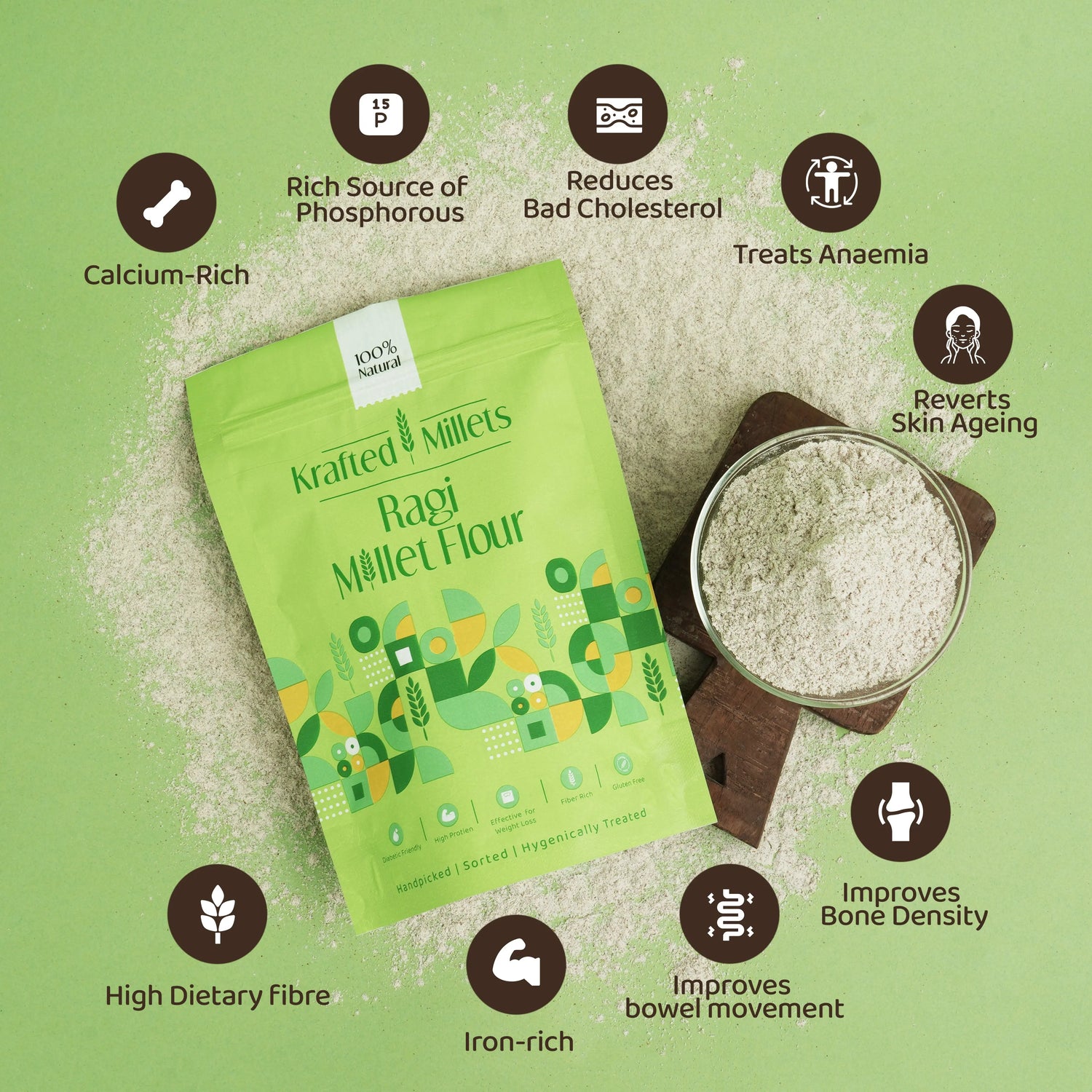 Ragi Millet Flour.