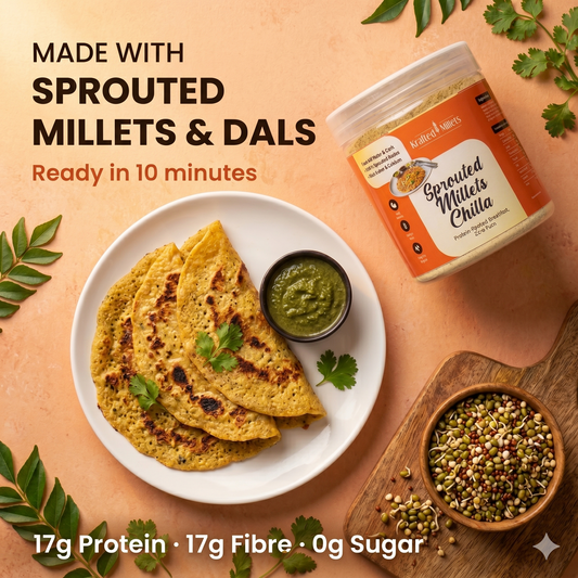 Sprouted Millets Chilla — Protein-Packed Breakfast