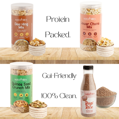 Quinoa, Hing, Jowar & Ragi   -Protein Combo