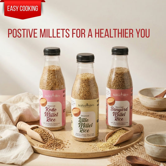 Steamed Millet Combo – Little, Kodo & Barnyard