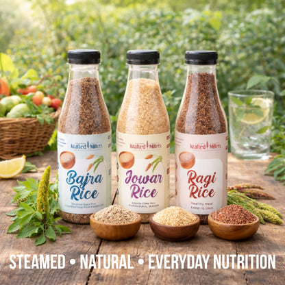 Jowar Rice, Bajra Rice and Ragi Rice